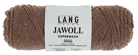 Lang Jawoll Superwash Sockenwolle Farbwahl (95 - mittleres dunkelbraun)