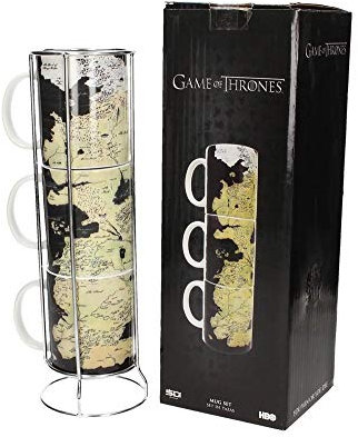 Game of Thrones Set de 3 Mugs Carte Westeros
