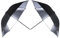 Neewer® 2 PCS 33/84cm Professional Photography Studio Reflective Lighting Black/Silver Umbrella