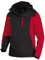 FHB Arbeit Softshelljacke Jannik, 1 Stück, L, rot/schwarz, 79105-3320-L