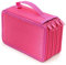 YFZYT Federmappe Super Große Kapazität Bleistift-Beutel Studenten Stationäre Tasche Farbige Bleistifte Halter Case Federtasche Federmäppchen - 72 Slots, Rose Rot#1
