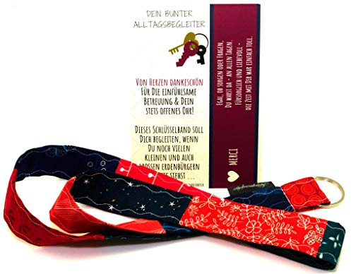 Lieblingsmanufaktur einzigartiges Geschenk Hebamme | von Herzen Dankeschön | Schlüsselband Hebamme Geschenk mit Karte & Botschaft einfach Danke sagen - leuchtendes Dankeschön Hebamme