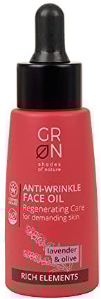 GRN [GRÜN] Biokosmetik Gesichtsöl Regenierende Pflege - Bio-Olive & Bio-Lavendel - für anspruchsvolle, reife Haut - reichhaltiges Pflegeöl - für ein optisch jüngeres Erscheinungsbild - vegan - 30 ml
