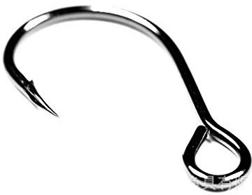 L-MEIQUN, 50pcs Size 8#-2/0# For Fishing Lure Replacement Hook Single Fish Bait Hook Inline Hook Big Eye Sharp High Carbon Steel (Color : 6)