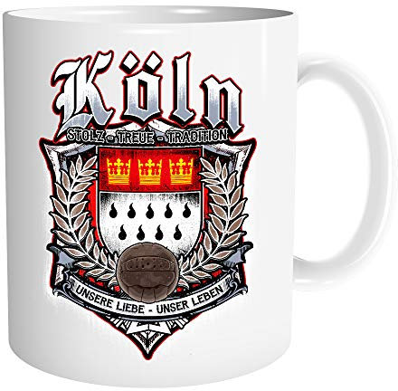 Uglyshirt89 Für Immer Köln Tasse | Kaffeetasse Teetasse Geschenk Sport Fussball Stadt Fan