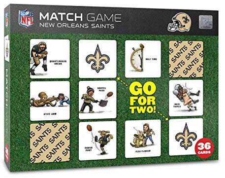 YouTheFan New Orleans Saints Memory Match Spiel, Teamfarben, Medium