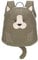 LÄSSIG Kleiner Kinderrucksack für Kita Kindertasche Krippenrucksack mit Brustgurt, 20 x 9.5 x 24 cm, 3,5 L/Tiny Backpack Katze