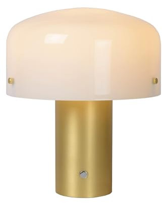 Lucide TIMON - Tischlampe - 1xE27-3 StepDim - Mattes Gold/Messing opal