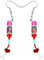 DUOWEI Cute Red Wine Bottle Earrings Romantic Heart Glass of Red Wine Dangle Drop Jewelry Gifts for Women Girls Lover (Cherry)