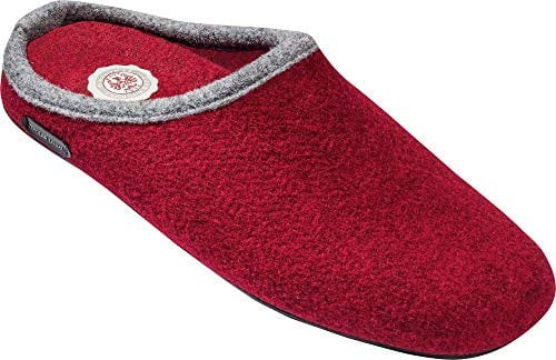 Tiroler Loden Merino-Filzpantoffel, Bequeme Hausschuhe für Herren & Damen, Filz-Puschen für zuhause, Pantoffeln mit ergonomischem Fußbett zum Wohlfühlen, Gr. 37-46