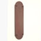 Infinity Decor 302mm x 72mm Victorian Style Solid Cast Brass Shaped Door Finger Push Plate 9 mm Thickness in Various Finishes (Matt Bronze)