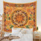 Lsimeru Aesthetic Vintage Wandteppich Sonne Bunt 180x230,Wandtuch Sonnengott Sternbilder Konstellation Sternzeichen Wandtücher Psychedelic Wandbehang Wandkunst Deko Tapestry Wall Hanging