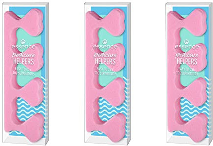 essence pedicure helpers, nail care, pink, pack of 3 (3 x 1 pair)