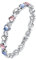 Jecanori Damen-Titan-Stahl-Magnetarmband. Ein gesundes Armband zur Schmerzlinderung bei Arthritis. Das Design des Herzdiamanten. Mit Demontagewerkzeug und Geschenkbox