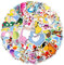 Alice's Adventures in Wonderland Aufkleber Alice in Wonderland Aufkleber für Kinder 50 Stück Graffiti Decal Vinyl Sticker für Laptop Kinder Autos Motorrad Fahrrad Skateboard Gepäck