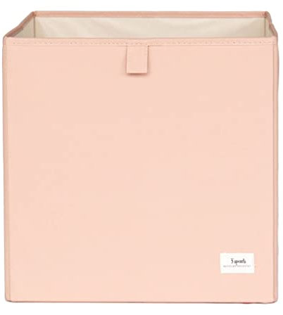 3 Sprouts - Faltbox – Stoffbox für Kallax Regal, Aufbewahrungsbox für Kinderzimmer, 33x33x33 cm - Ton