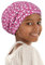 Alnorm Kinder Schlafmütze für Mädchen Doppellagige Nachtmütze Slouchy Beanie Dunkelrosa