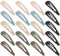 XCZYN 20 fermagli per capelli con finitura opaca, colorati, antiscivolo, accessori per capelli, in metallo, per donne e bambine (20 pezzi, colore chiaro)