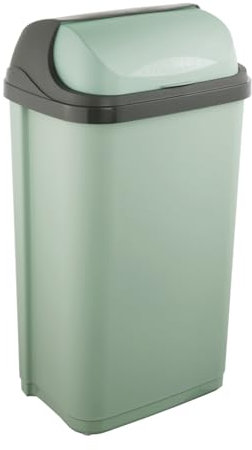 keeeper Abfallbehälter mit Rolldeckel, 50 l, 39 x 29,5 x 67,5 cm, Rasmus, Grün (Nordic Green)