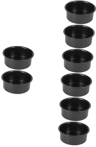 Alipis 8 Stk Lebende Kuchenform 6 Zoll runde Kuchenform Brotdose Backen Käsekuchen Bratpfanne Backformen aus Edelstahl 6-Zoll-Kuchenformen Mit Deckel einstellen Dessertteller Backgeschirr