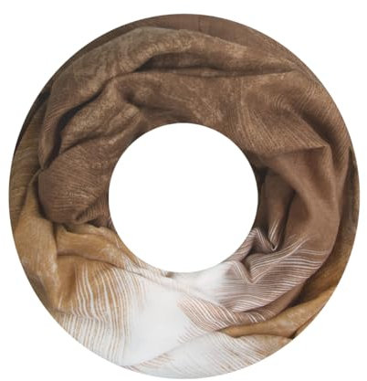 Majea Damen Loop Schal Schlauchschal Halstuch (880024) (beige 23)