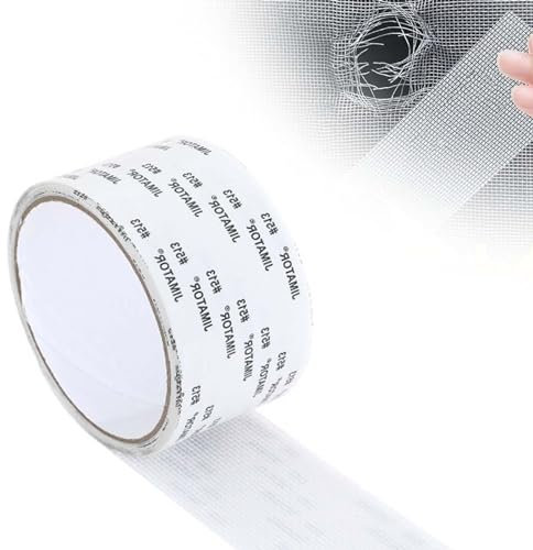 Yolimok 1/3pcs Strong Adhesive Screen Repair Tape, 2024 New Screen Repair Kit Window Screen Repair Tape, Fiberglass Screen Tape Mesh Repair Suitable for mesh Doors and Windows (5cm x 200cm) (White)