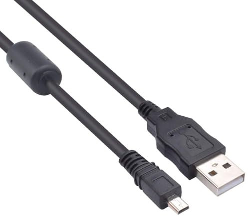 Toxaoii USB Kabel Datenkabel kompatibel mit Panasonic Lumix DMC-FZ1000, DMC-FZ300, DMC-FZ200, DMC-GX1, DMC-GX8, DMC-LX100, DMC-SZ10, DMC-TZ31, DMC-TZ61, DMC-TZ71 Kamera (180cm)