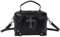 MZRAN Taschen für Damen, PU-Leder, kleine Geldbörse, Umhängetasche, Handtasche, Gothic, Punk, Totenkopf, Kette, einzelne Schultertasche mit Tragegriff oben für Damen, kruez