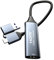 Hsupez 2-in-1 Videoaufnahmekarte, USB 3.0 HDMI auf USB Typ-c, 4K 1080P, Grau, Windows, Mac, Linux, PS5/4, XBOX, DSLR, Camcorder, Smartphone