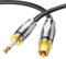 EMK Toslink a Mini Toslink - Cavo audio ottico digitale S/PDIF placcato oro 24K, per home theater, soundbar, TV, amplificatore, sistemi Hi-Fi (1 metro)