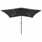 Xichuzi Sombrilla cony Poste de Acero Negro 2x3 m, Parasoles De Jardin, Sombrilla Piscina, Sombrilla Terraza Exterior, Parasol Playa, Sombrillas para Jardin - 313792