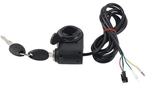 Yuezhongoo Acceleratore per pollice per bici elettrica, blocco per pollice con accessori per impugnatura per acceleratore per scooter elettrico con serratura a chiave