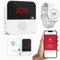 ChunHee WiFi Smart Wireless Caregiver Pager Panic Button Linked To Phone,Personal Alarms For Elderly Support 2.4GHz WiFi With 1 Rechargeable Receiver