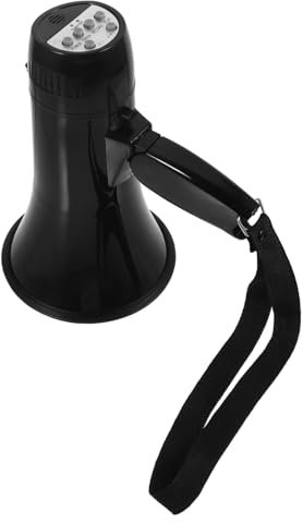 KOMBIUDA Tragbarer 25w Lautsprecher Kunststoff Megafon Mit Aufnahmefunktion 240 Sekunden Wiederholung Für Sportveranstaltungen Und Notfallkommunikation