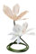 Riesige Künstliche Blume Deko - Kunstblumen wie echt,Höhenverstellbarmit Sockel für Hochzeitsfeier Home Küche Office Vintage Geburtstag Schreibtisch Deko, Herzstück (Rosa/Weiß/Hellrosa,S)