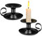 Kerzenständer 2er Set, Vintage Metall deko Wohnzimmer Schlafzimmer Badezimmer, Distressed Black Kerzenhalter für Stumpenkerzen Vintage Tischdeko Weihnachten Hochzeitsfeier Hochzeit Geschenk