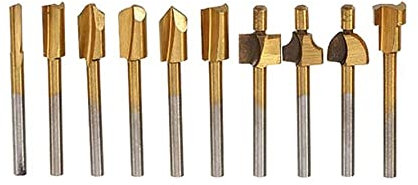 Router Bits Holzschneider Fräsen Passend for Dremel Rotary Tool Set 1/8quot;3 mm Schaft Zimmerei Fräser Schleifen Polierkopf(Wood Router Bit B)