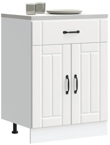 Xichuzi Küchen-Unterschrank Lucca Weiß Holzwerkstoff, Küchenzeile, Küchenmöbel, Küchenunterschränke, Küchenblock - 853727