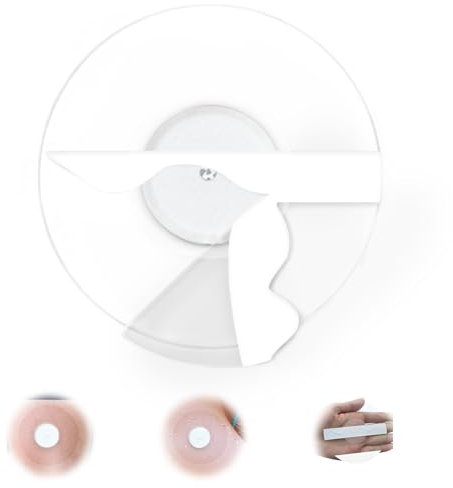 Qazanteiar 20 Stück Freestyle Libre 2 Pflaster, Wasserfeste- Freestyle Libre Pflaster, Kein Klebstoff in Der Mitte, Fixierpflaster für Freestyle Libre 1, 2 & 3, Wasserdicht Haltbar, 7-14 Tage Haftung