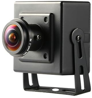 REVODATA HD 8MP 4K Mini POE IP Camera, Small Indoor Security Camera Fisheye 1.7mm 180° Viewing Angle P2P Remote View CCTV POE Camera H.265 Motion Detection (I706-3-P-HS82)