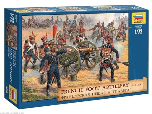 Zvezda - French Foot Artillery 1810-1815 - 1:72 Scale 8028