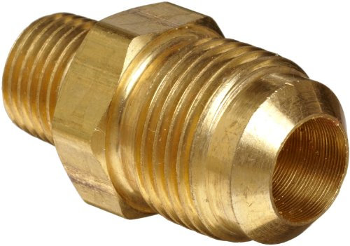Anderson métaux Laiton Raccord de tube de compression, Half-union, Flare X NPT mâle, 5/8 Flare x 3/8 NPT Male, 1