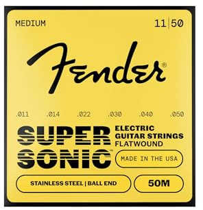 Fender Edelstahl-Flachwicklungen, (50XL) Kugelend-Set 11-50