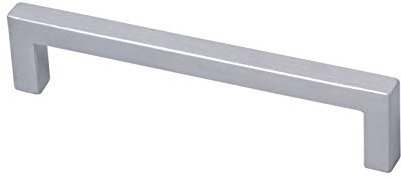 Gedotec Möbelgriffe Edelstahl Schrankgriffe eckig Stangengriffe kantig für Schubladen | Griff-Profil 334 x 14 x 320 mm | 1 Stück - Küchengriff Edelstahl matt gebürstet inkl. M4 x 25 mm Möbelschrauben