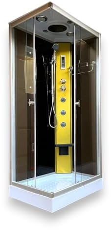 Dusche Duschkabine Duschtempel Duschabtrennung Modell TAORMINA 100 x 70 cm Fertigdusche Öffnung links
