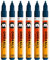 Molotow One4All 127HS Acryl Marker (2,0 mm Strichstärke, hochdeckend und permanent, UV-beständig, für fast alle Untergründe) 6 Stück Farbe 027 petrol