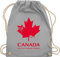 Turnbeutel Rucksack - Länder Fahnen und Flaggen - Canada Not just colder cooler - Souvenir Geschenk - Unisize - Hellgrau - kanada vintage country maple beutelrucksäcke stadt kanadier stoffbeutel