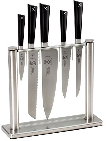 Mercer Culinary M19100 Zum 6-Piece Knife Block Set, Stainless Steel, 31.4 x 10.6 x 36.2 cm