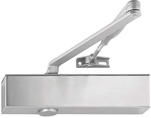 Türschließer TS 20, EN 2/3/5 m. Gestänge, silber RAL 9006