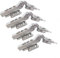 LIKERAINY 30 Degré Charnière d'Angle 35mm avec Amortisseur pour Porte Multi-latérale Charnières à Fermeture Douce pour Portes Angulaires Pliantes de Placard Meubles Cuisine Lot de 4